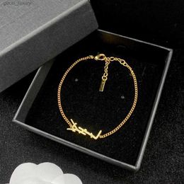 Original designer Girlsl women letter bracelets elegant Love 18K Gold Bangles Y engrave bracelet Fashion Jewellery Lady Party