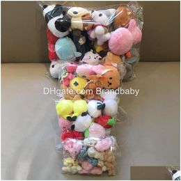 Stuffed Plush Animals 10 Pcs Wholesale Random Styles Toy 515Cm Bear Penguins Panda Cute Soft Doll For Kids Christmas Gift Drop Del Dhymr