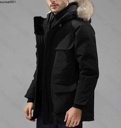 Men's Down Parkas Parkas Coats Mens Womens Designers Down Gooses Jackets Veste Winter Puffer Big Fur Hoodies Outerwear Parkas Ihyt