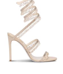 R caovilla abito da sposa sandalo da donna con tacchi alti scarpe romantiche ladrampone nude sandali a spillo sandali sandali sandali alla caviglia 55