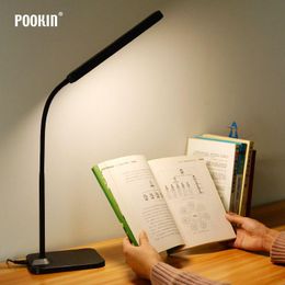 Table Lamps LED Flexible Desk Lamp Eye Protection Long Life Dimming Rechargeable USB Charging For Mobile Phone Book Light