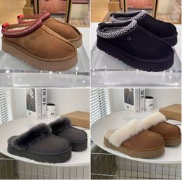 tazz designer tasman slipper platform australia fluffy slides ug wool shoes winter boot sheepskin fur classic brand casual women outside UGGsity slippers YS5554