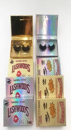 Bright Lashwood Lash Package Box With 25mm Dramatic 3D Mink Eyelashes Full Strip Eyelash Vendor Customized Boxes6902281