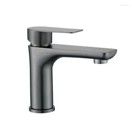 Bathroom Sink Faucets Gun Gray Basin Faucet Counter Wash And Cold Mixed