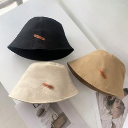 Wide Brim Hats 2023 Summer Outdoor Tour Bucket Hat Lady Girl Solid Color Sun Visor Foldable Protection Fisherman Panama Basin Cap