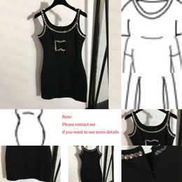 2023 Shiny Rhinestone Sexy Women Bodycon Dresses Club Party Black Dress Designer Breathable Fashion Clothing a1