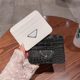 Fashion Desiger 1PCS Man Purses Ultra Thin Mini Business Bank Credit Card Holder Wallet Simple Black Women Small Coin Cards Cover Pouch Case Bag 766554