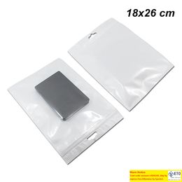 Hanging Electronic Products Accessories Plastic Storage Bag Front Clear Zipper Lock Poly Plastic Packaging Pouch for USB Cable