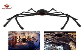 50off For Party Halloween Decoration Black Spider Haunted House Prop Indoor Outdoor Giant 3 Size 30cm 50cm 75cm3112558