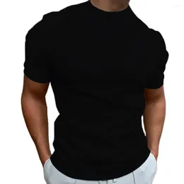 Men's T Shirts Summer MenS Solid Color Short Sleeved Shirt Fashion Slim Daily Street Casual Xs-6xl Size Tops Male Tshirt Clothing 2023