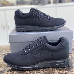 Fashion Men Collision Dress Shoes Running Sneakers Italy Popular Soft Bottoms Low Top Fabric & Calfskin Designer Breathable Run Walk Casual Athletic Shoes Box EU 38-45