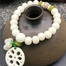 Strand White Jade Bodhi Bracelet Actress Moon Seed Hand String Transfer Buddha Beads Jewellery