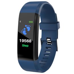 Smart Men Women Watch Bluetooth-compatible Heart Rate Monitor Fitness Pedometer Bracelet USB Direct Charging Sports Wristband