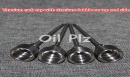 hand tools 1 Hole Ti Carb Cap With Flat Tip Dabber 14 18mm Titaniums Dabbers Domeless Titanium Nails4552601