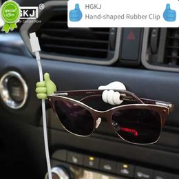 Hand-shaped Rubber Holder Glasses Cable Power Cord Charging Line Self Adhesive Mini Hook Car Storag Organizer Gadget Decorations