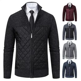Men's Sweaters Mens Jacket Tops Winter Knitted Cardigan Warmer Sweater Casual Warm Coat Zipper 231118