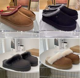 tazz designer tasman slipper platform australia fluffy slides ug wool shoes winter boot sheepskin fur classic brand casual women outside UGGsity slippers YS5546