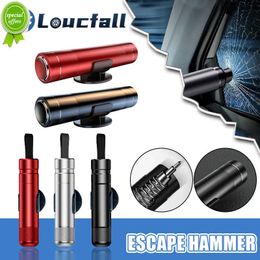 Car Safety Hammer Auto Emergency Glass Window Breaker Seat Belt Cutter Life-Saving Car Emergency Aluminum Alloy Escape Hammer