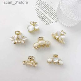 Hair Clips Barrettes Korea 2023 INS HOT Luxury Girls Hairpins Accessories Metal Alloy Butterfly Opals Crystal Small Crab Hair Cl Clips For WomenL231120