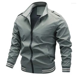 Men's Jackets 2023 Men Spring Autumn Fashion Casual Outdoor Windproof Breathable Jacket Coats Travel Waterproof Stand Collar