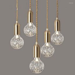 Pendant Lamps Vintage Lights Loft Style Hanging Lamp Glass Light Nordic Modern Suspension Kitchen Restaurant Lighting Fixtures WJ622