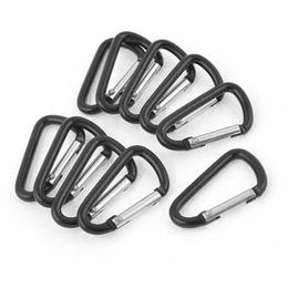 5 PCSCarabiners 10PCS Aluminum Carabiner Key Chain Clip Multi Colors Climbing Button Carabiner Camping Hiking Hook Safety Buckle Keychain P230420