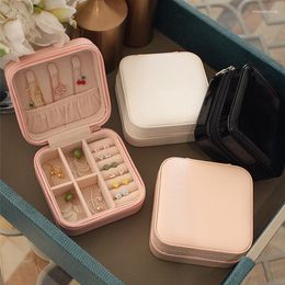 Jewellery Pouches Portable Storage Box Home Travel Earrings Necklace Ring Mini Layered Organiser Display Case