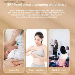 Breastpumps Hands Free Electric Breast Pump Wearable Breast Pump Breastfeeding Milk Collector Automatic Milker Extractor P31B Q231120