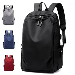 Backpack 2023 Men Leisure Trend Travel Bag Student Large Capacity Simple Waterproof Laptop