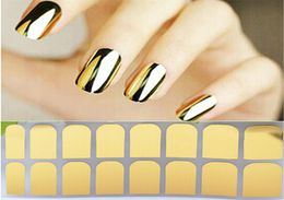 Nail Art Polish Metallic Gold Foil Sticker Decal Patch Wraps Tips Full Nail Tips Decoration8425015