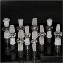 Smoking Pipes Glass Bong Adapter 14Mm 18 Mm Male Female Joint Converter Dabber Tool Wax Drop Delivery Home Garden Household Sundries Dhwet