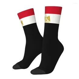 Men's Socks Funny Printing Flag Of Egypt For Women Men Stretchy Summer Autumn Winter Crew