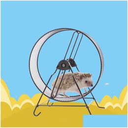Small Animal Supplies Metal Silent Running Wheel 25Cm32Cm Hamster Hedgehog Squirrel And Other Pet Wheels Can Be Used In Cages 230816 Dhwvq