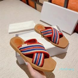 Sandals Slippers Women Wummer Wear 2023 Handmade Upper Plus Size 40-42 Comfortable Leisure Beach Holiday Colour Flat
