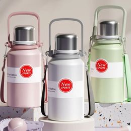 Mugs Portable Gorgeous Stainless Steel Insulated Cup Thermal Bottle Vacuum Flask Water Outdoor Travel Thermos 231118