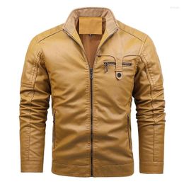 Men's Jackets Leather Coat 2023 Autumn And Winter Big Size Thin Model