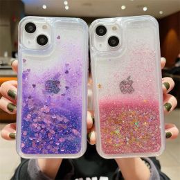 Glitter Phone Case For iphone 15 14 13 12 11 Pro Max X XR XS MAX 6S 6 7 8 Plus Liquid Quicksand Bling Cover