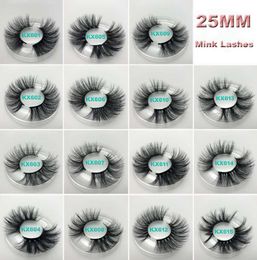 15 Styles 25mm 6D Mink False Eyelashes Soft Natural Long Thick Cross Handmade False Eyelashes 6D Mink Lashes Extension Eyelash3427259