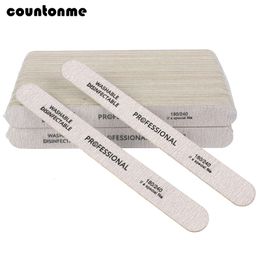 Nail Files 100pcs Wooden Nail File Professional Nail Art Sanding Buffer Files 180240 Double Side For Salon Manicure Pedicure UV Gel Tips 230419