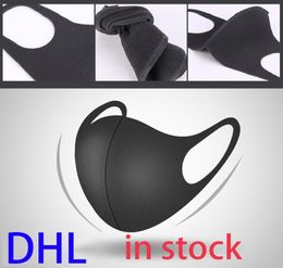 black Anti Dust Washable Reusable Protective Mouth Cycling Mask Women Men kids Dustproof Mouthmuffle Mask Face Mouth Masks boom202672217