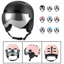 Ski Helmets Ski Protective Helmet with Ear Protection Ski Protective Cap 12 Vents ABS Shell and EPS Foam for Skiing Skateboard Snowboarding 231120