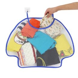 Storage Boxes Wall Hanging Laundry Bag For Kid Toy Dirty Clothes Hamper Folding Organiser