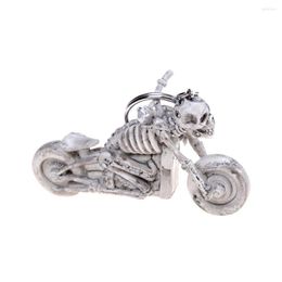 Keychains Novelty Gift Key Chain Ring Skull Keychain Vintage Rubber Devil Death Monster Pirate Trinket Motor Car Toy Motorcycle