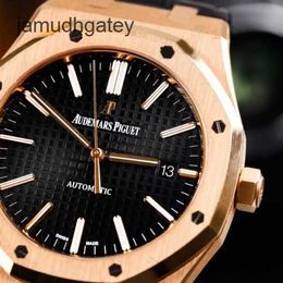 Ap Swiss Luxury Watch Royal Oak Series 15400or 18k Rose Gold Material with a Calibre of 41mm and a Warranty Ix0y