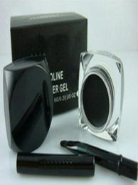 NEW FLUIDLINE EYELINER GEL Black 55g With Brush Beautiful Eye Makeup 6pcs 7724194