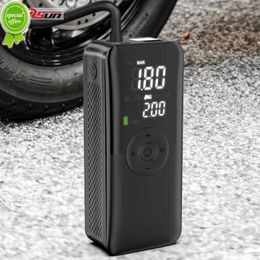 Portable Electric Air Pump Motorcycle Bicycle Tire Air Pump USB Outdoor Emergency Air Compressor Digital Display Smart Air Pump