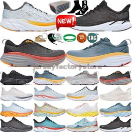 New ONE Running Shoes Men Women Bondi Clifton 8 Carbon x2 Athletic Shoe Shock Absorbing Road Highway Climbing Mens Womens Trainers Runners Outdoor Designer Sneakers