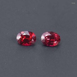 Loose Gemstones Oval Cut Lob Grown Ruby Stone Wholesale Egg Pigeon Blood Red Gemstone Bead High Quality For Diy Jewelry Making Ring