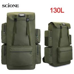 Outdoor Bags 110L 130L Large Camping Backpack Travel Bag Luggage Hiking Trekking For Men Molitary Tactical Army Shoulder 231118