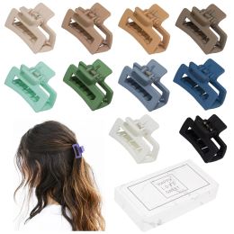 Hair Clips Barrettes Small Claw For Women Girls Tiny Thin/Medium Thick 1 5 Inch Mini Jaw Matte Rec Nonslip Clip With Gift Jiaminstore LL